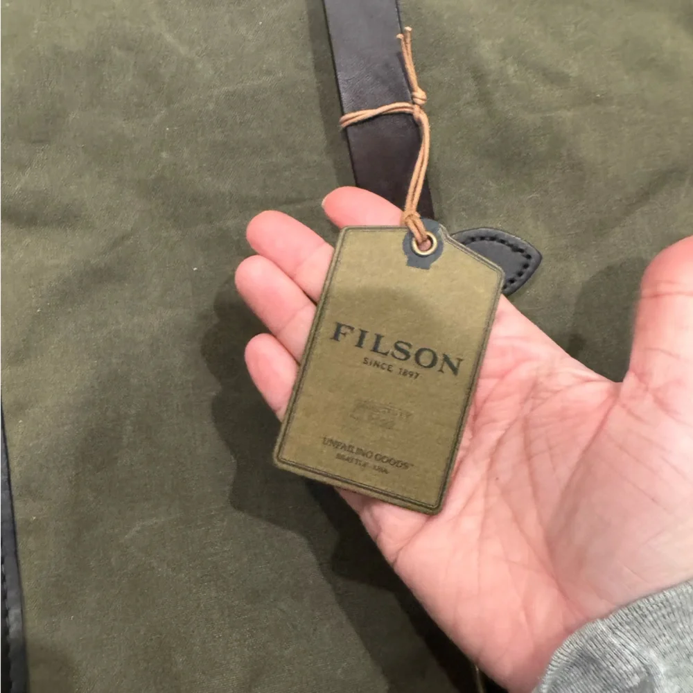 Filson Tin Cloth Backpack in Ottergreen